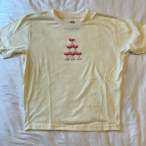 Champagne Tower Baby Tee - Picture 1 of 4